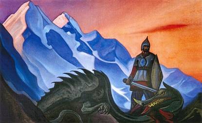http://uploads2.wikipaintings.org/images/nicholas-roerich/victory-gorynych-the-serpent-1942.jpg